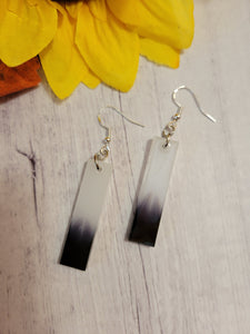 Chromatic Ombre - Black/White Country Craft Barn Earrings (#120)