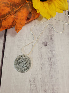 Moon Mandala - Silver Country Craft Barn Necklace (#554)