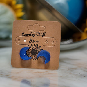 Little Diva - Blue Moon Country Craft Barn Earrings (#1508)
