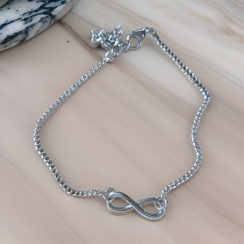 Infinity - Silver Country Craft Barn Anklet (#4013)