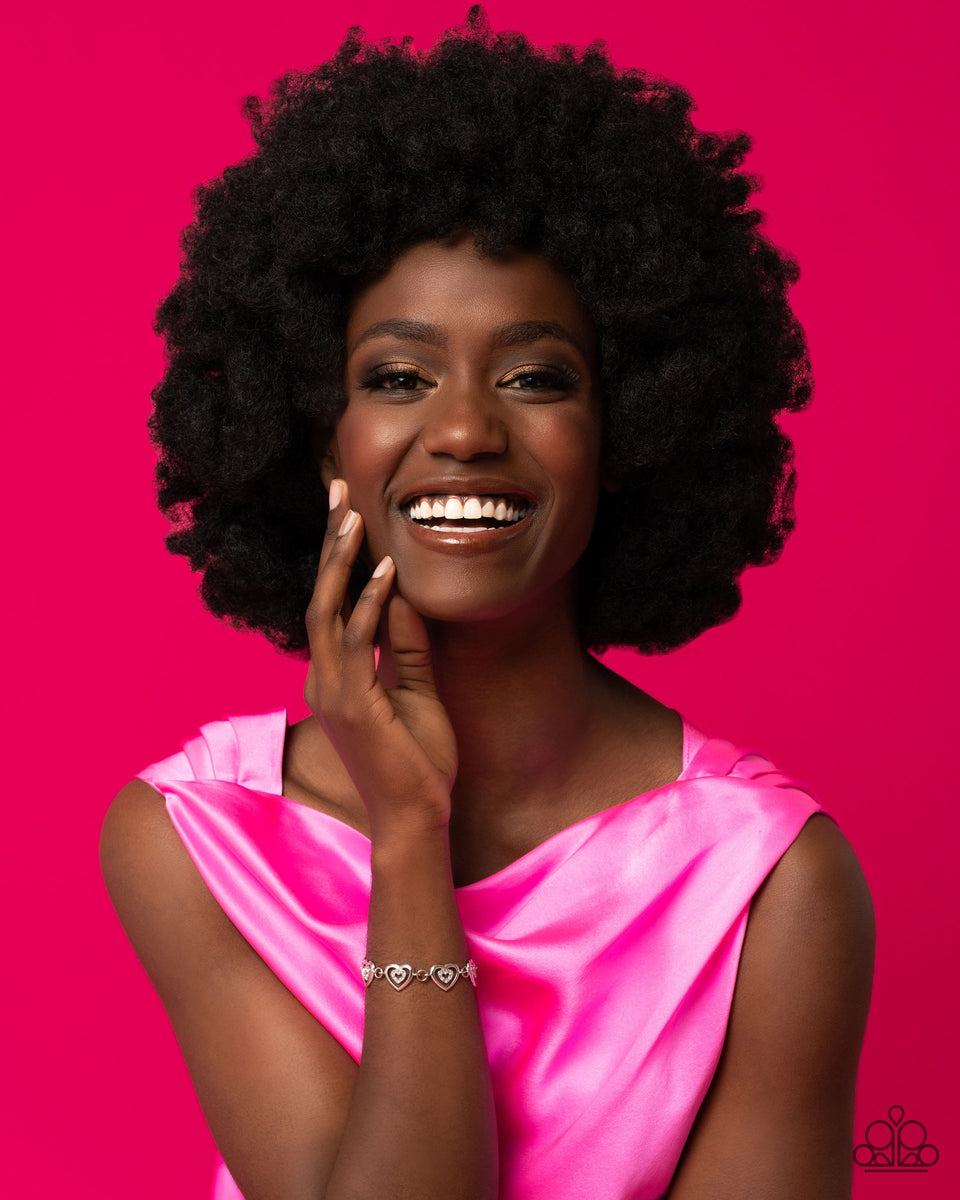 Catching Feelings White Paparazzi Bracelet (5019) CountryCraftBarn