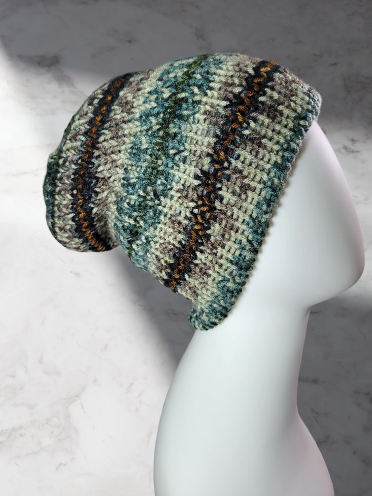 Camo/Gray  Country Craft Barn Reversible Knit Hat (#2009)