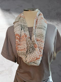 Rosemary Cottage - Green/Rose Country Craft Barn Infinity Scarf (SC-1012)