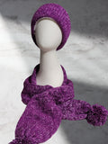 Deep Violet - Purple Country Craft Barn Scarf Set (SFS-3001)