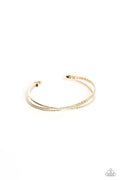 Paparazzi - Coachella Curls - Gold Bracelet Cuff