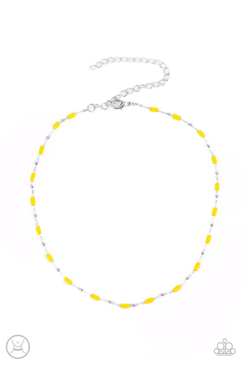 Urban Expo - Yellow Paparazzi Earrings