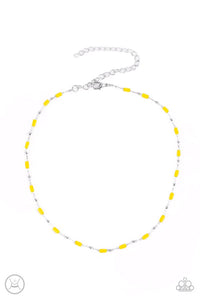 Urban Expo - Yellow Paparazzi Earrings (PZ-4905)