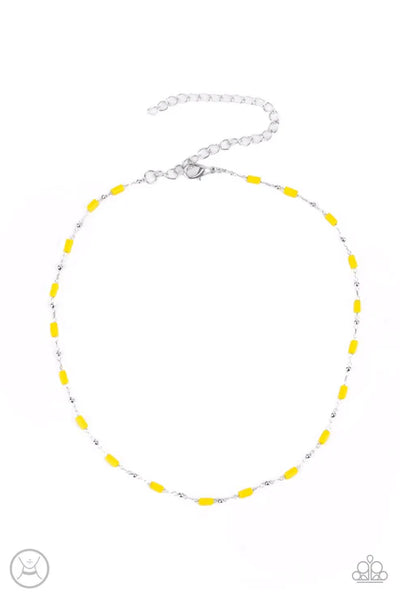 Urban Expo - Yellow Paparazzi Earrings