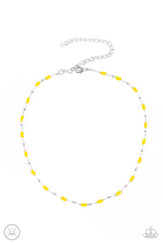 Urban Expo - Yellow Paparazzi Earrings (PZ-4905)