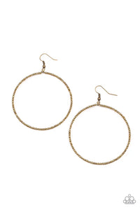 Basically Beaded - Brass Paparazzi Earrings