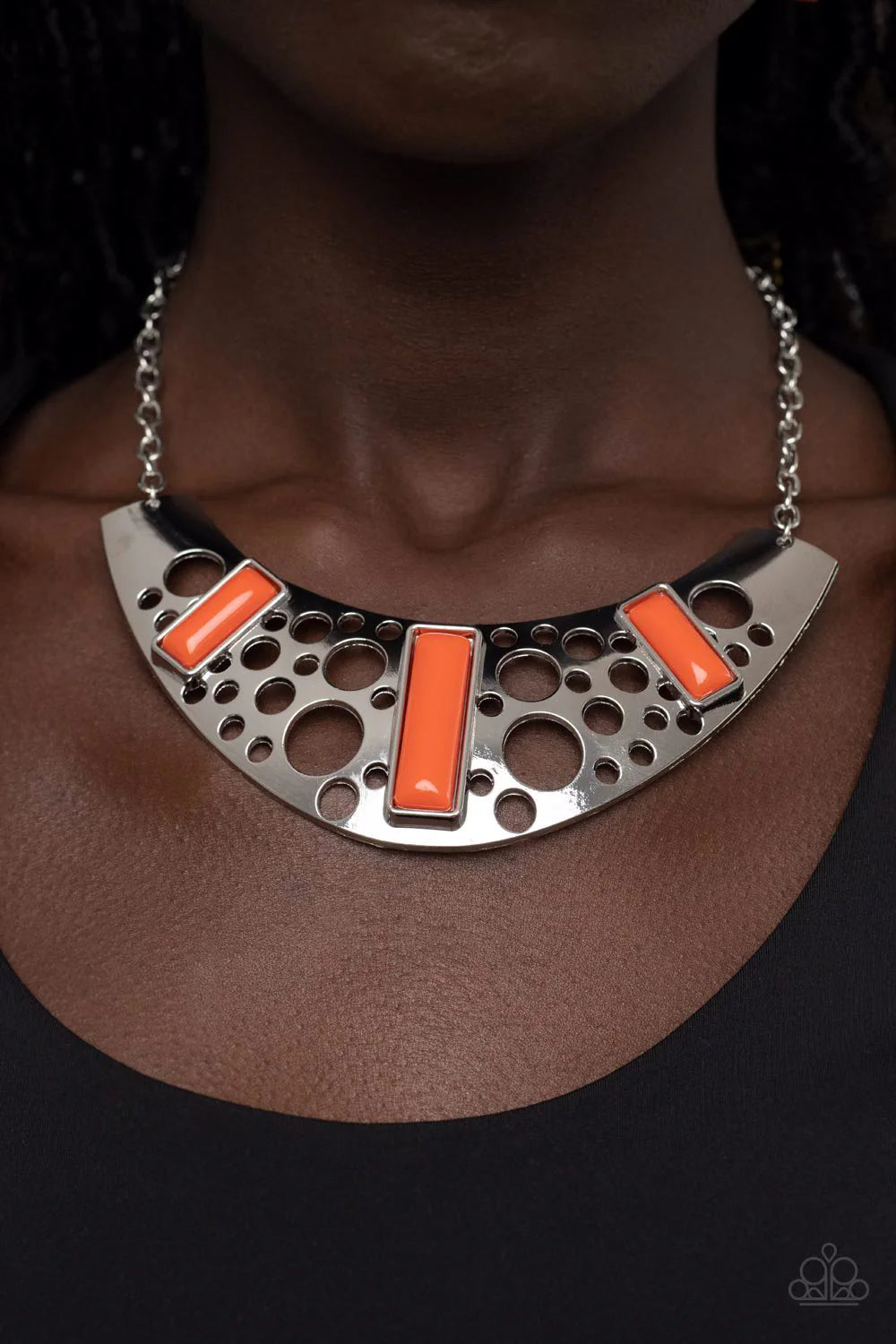 Real Zeal - Orange Necklace - Paparazzi Accessories (PZ-5387)