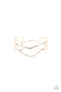 Fierce Fusion - Gold Paparazzi Bracelet (PZ-1970)