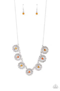 Garden Greetings - Orange Paparazzi Necklace (PZ-5671)