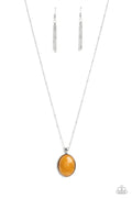 Peaceful Glow - Yellow Paparazzi Necklace (PZ-5643)