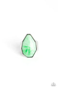 Never Say TIE DYE - Green Paparazzi Ring