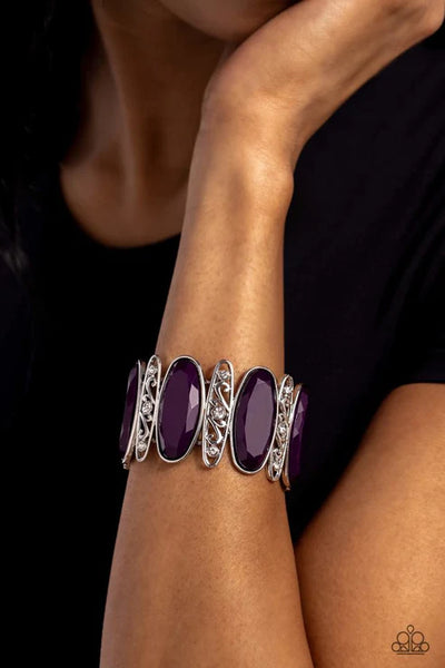 Saturated Sparkle - Purple Paparazzi Bracelet