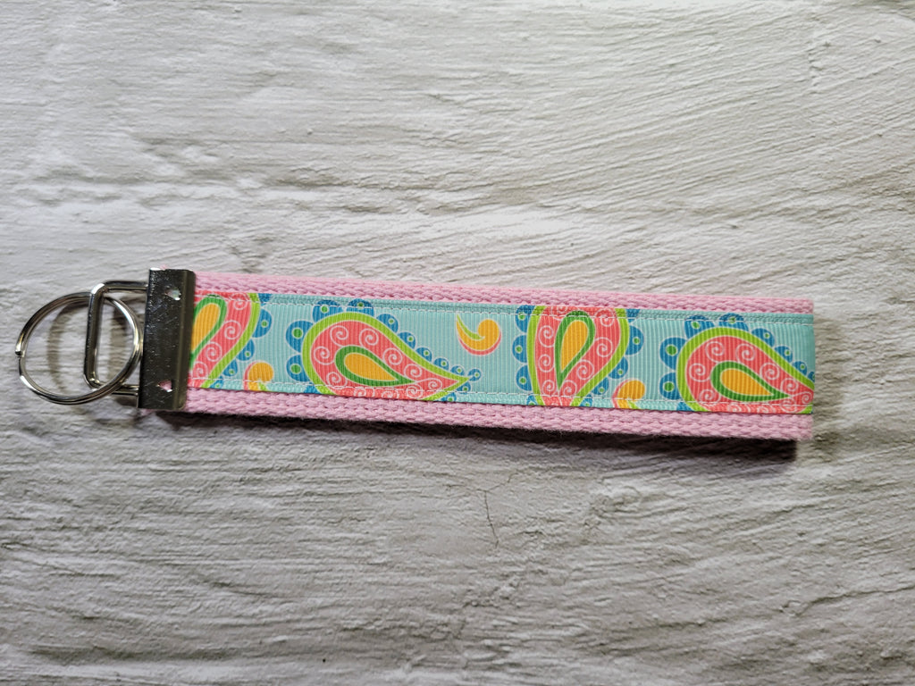 Paisley Print - Pastel Country Craft Barn Key Chain (#6)