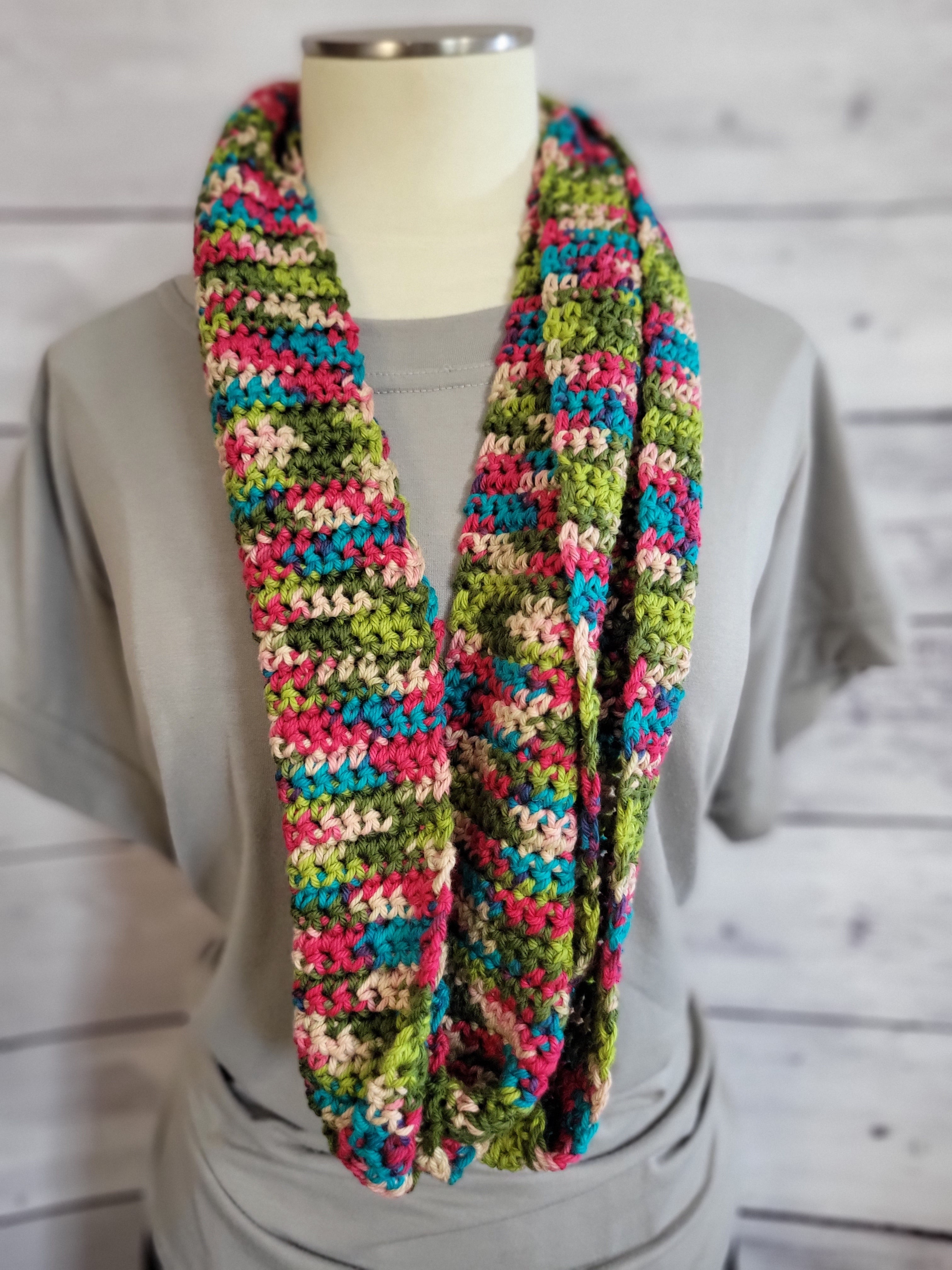 Jewel Tone Gem - Country Craft Barn Infinity Scarf (SC-1004)