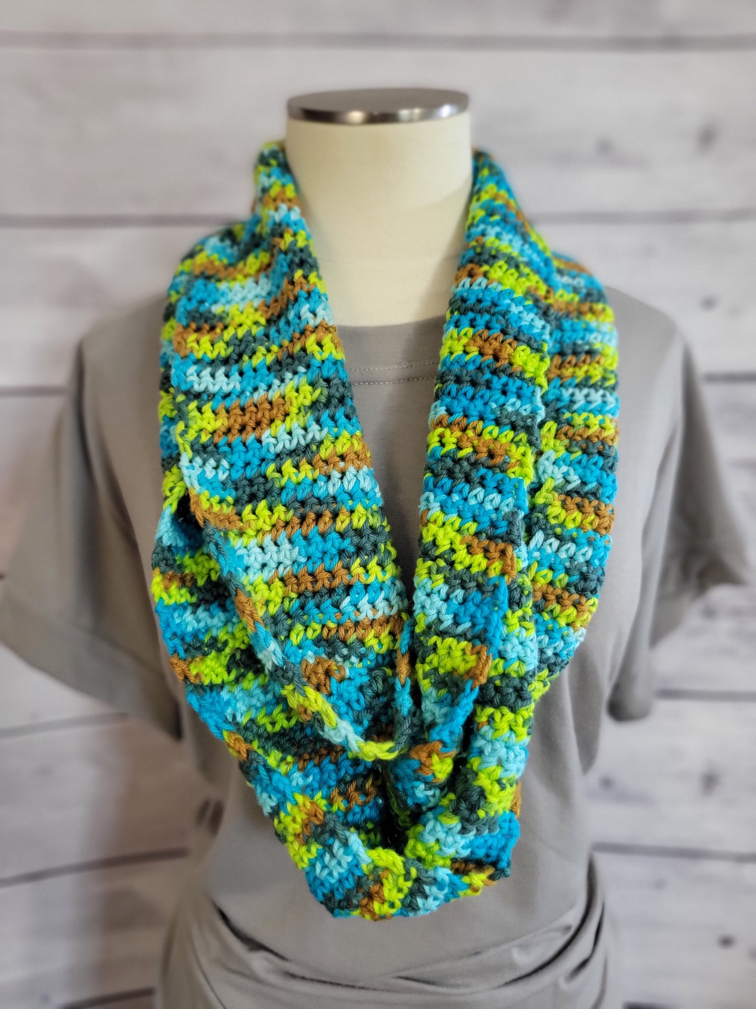 Ocean Fun - Multi Country Craft Barn Infinity Scarf (#1005)