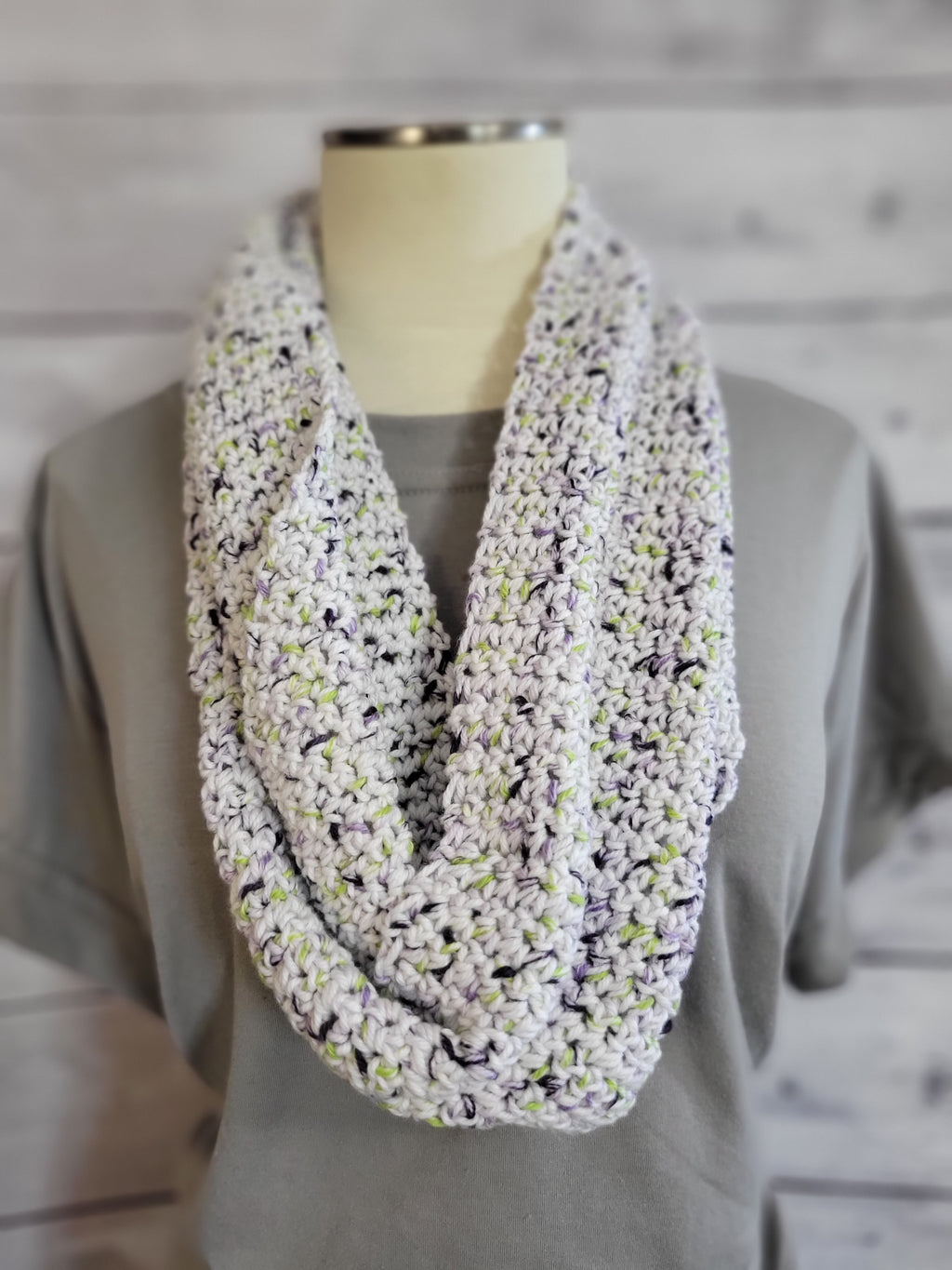 Hint of Purple - Country Craft Infinity Scarf (SC-1006)