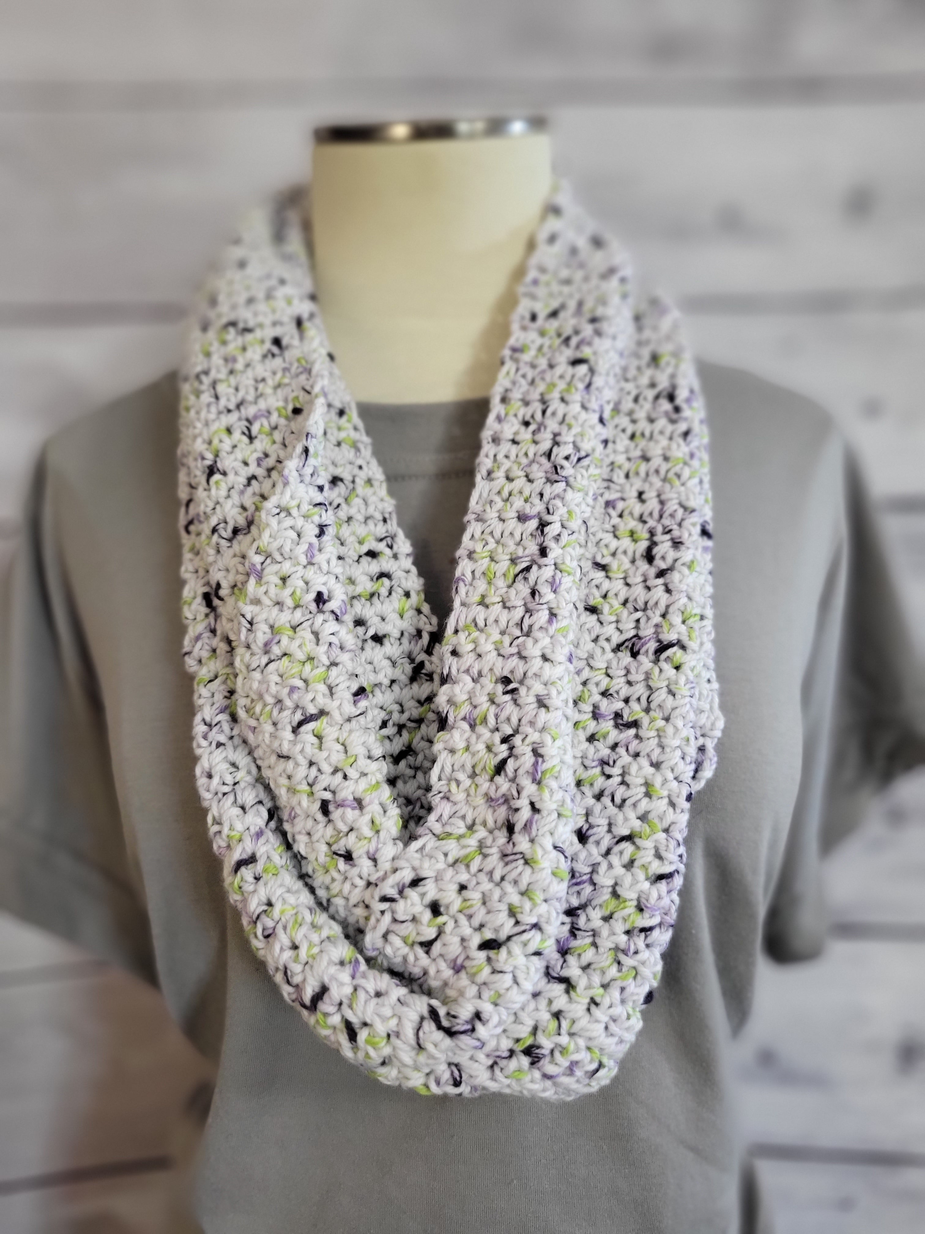 Hint of Purple - Country Craft Infinity Scarf (SC-1006)