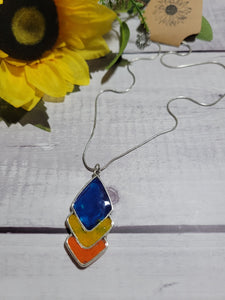 Tri Color Sunshine - Multi Country Craft Barn Necklace (#510)