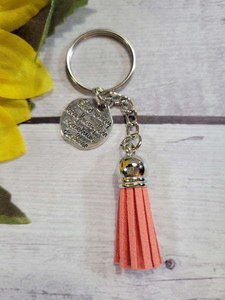 Inspirational Suede - Multi Country Craft Barn Key Chains (#61)