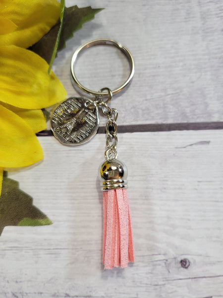 Inspirational Suede - Multi Country Craft Barn Key Chains (#61)