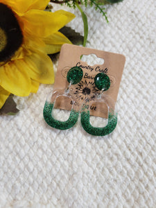 All The Glitters - Green - Country Craft Barn Earrings (#003)