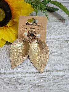Gold Leafing It - Gold Country Craft Barn Earrings (#039)