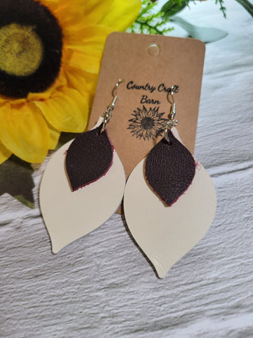 Love My Neutral - Brown Country Craft Barn Earrings (#047)