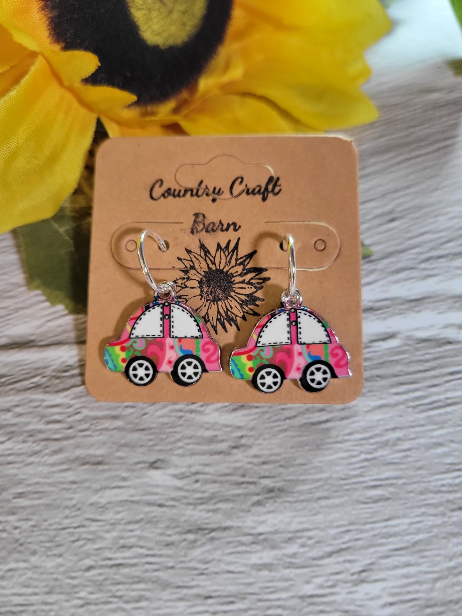 VW Buggy Hoop - Country Craft Barn Earrings