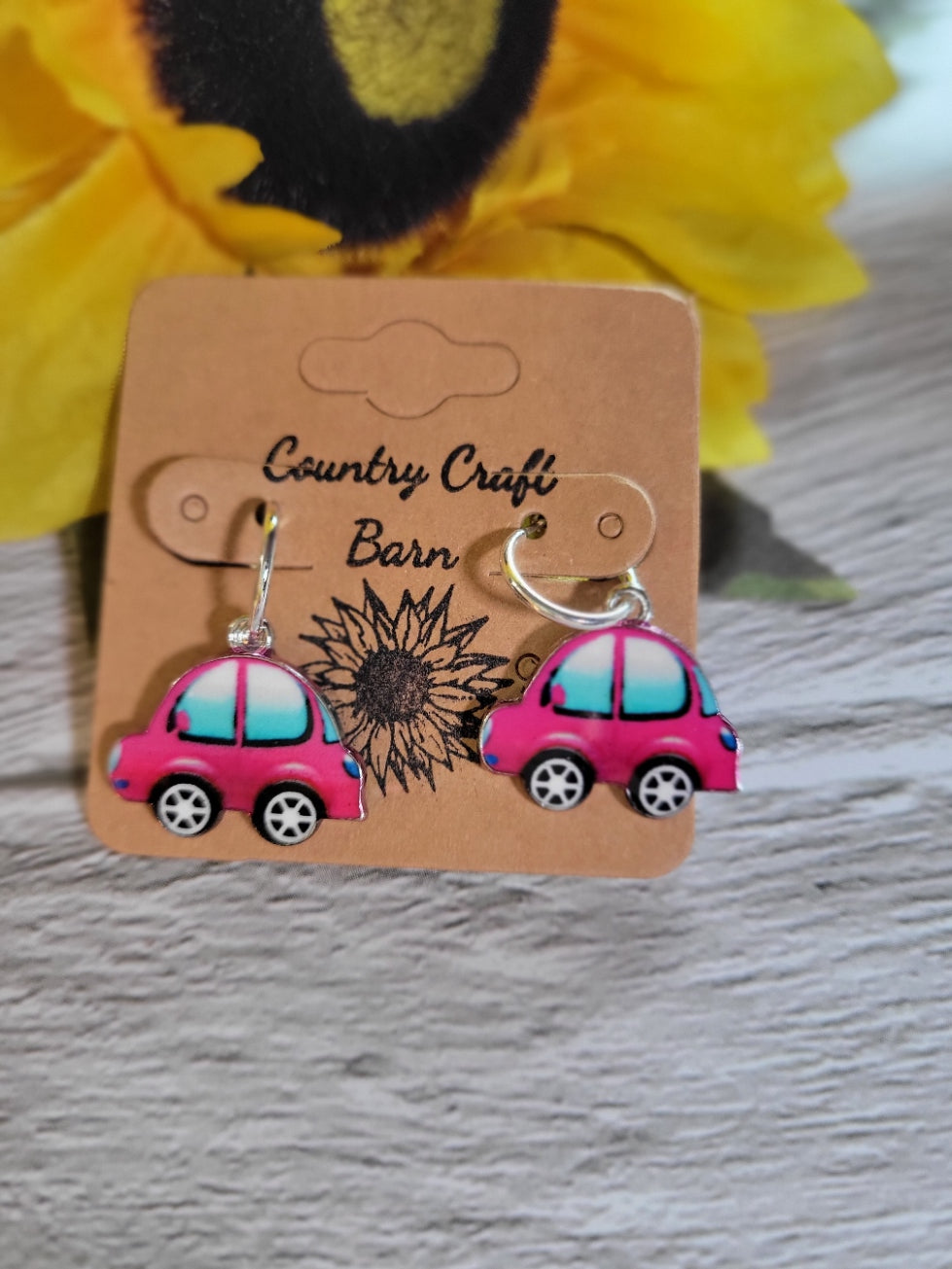 VW Buggy Hoop - Country Craft Barn Earrings