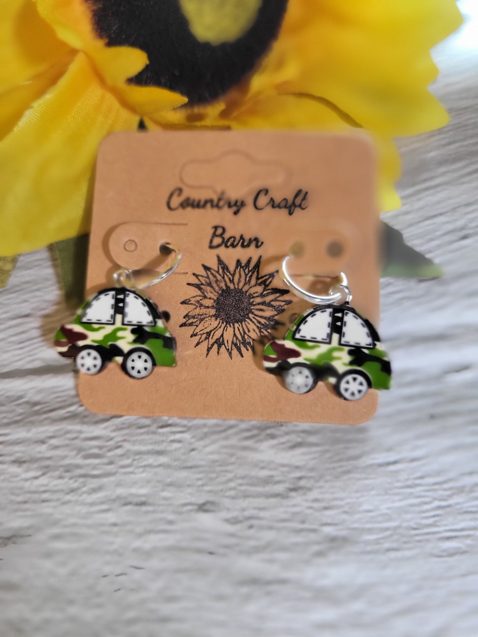 VW Buggy Hoop - Country Craft Barn Earrings