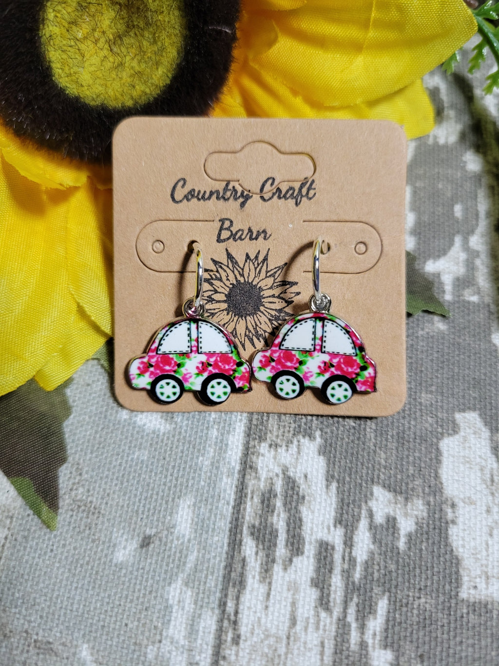 VW Buggy Hoop - Country Craft Barn Earrings