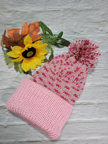 Cotton Candy - Pink Knit Country Craft Barn Knit Hat (#2000)