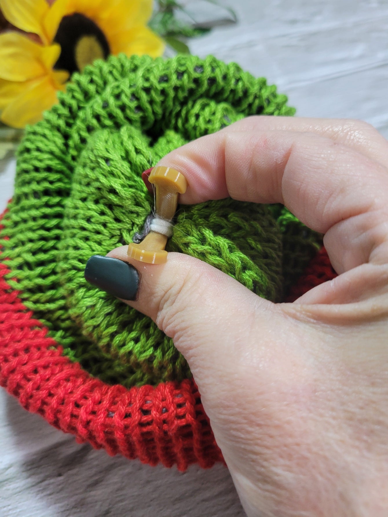 Grinch or Sock Monkey - Multi Country Craft Barn Knit Hat (KH-2005)
