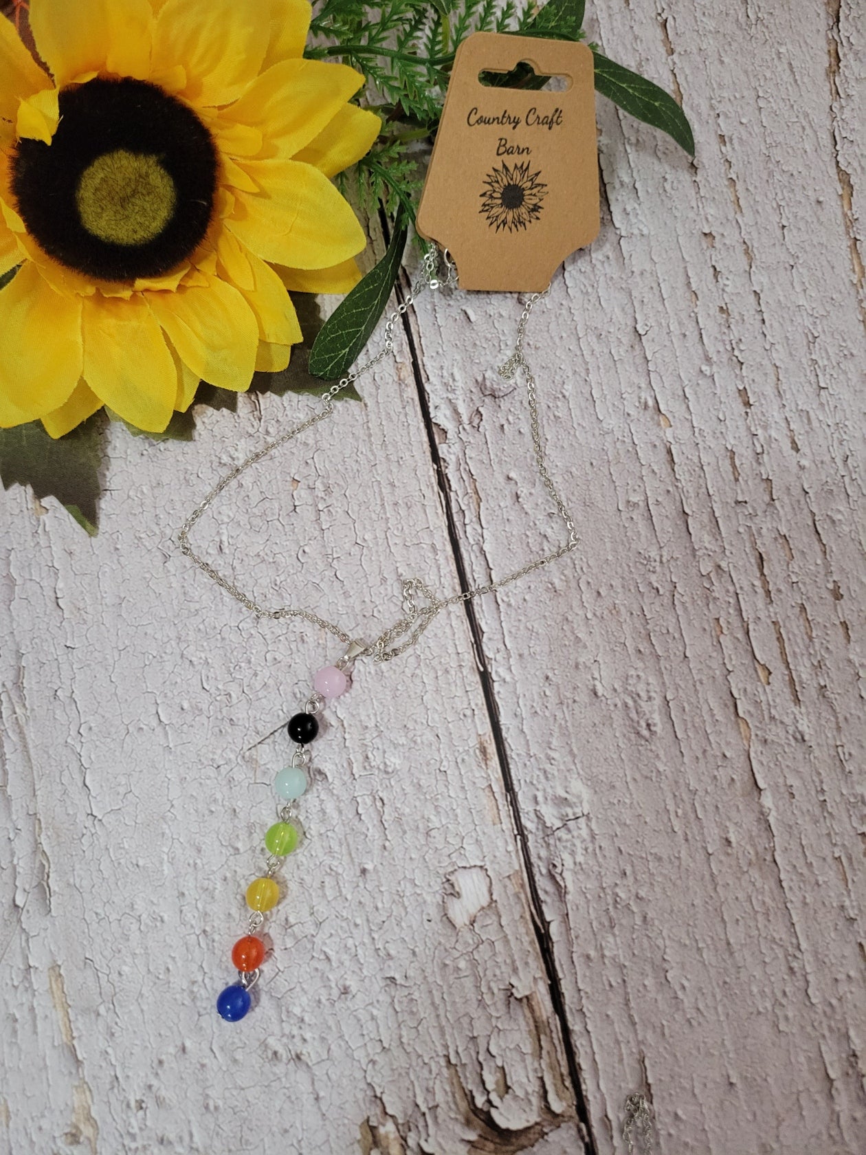 Rainbow Delight - Multi Country Craft Barn Necklace (#520)