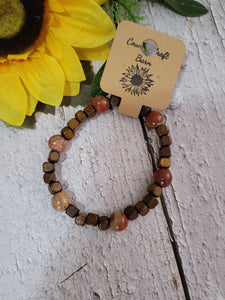 Wooden It Be Nice - Brown Country Craft Barn Bracelet (#312)