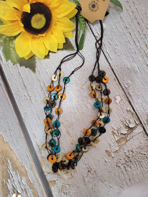 Bohemian Vintage - Multi Country Craft Barn Necklace (#521)