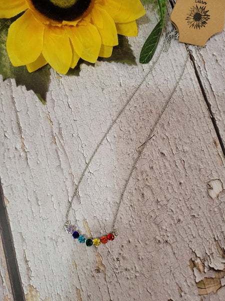 End of the Rainbow - Multi Country Craft Barn Necklace (#525)