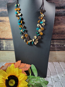 Bohemian Vintage - Multi Country Craft Barn Necklace (#521)