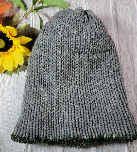 Camo/Gray  Country Craft Barn Reversible Knit Hat (#2009)