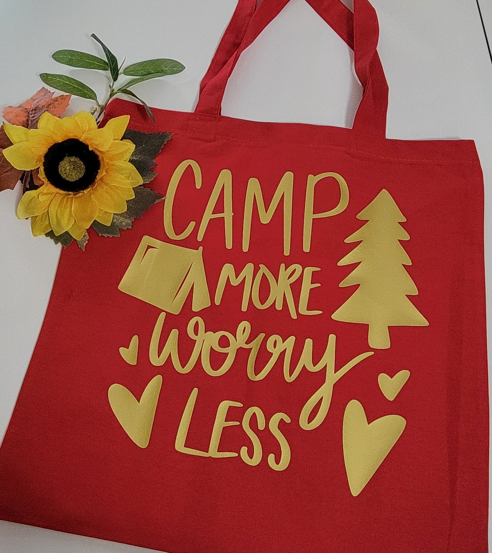 Camp More... - Red Country Craft Barn Tote Bag (#1302)