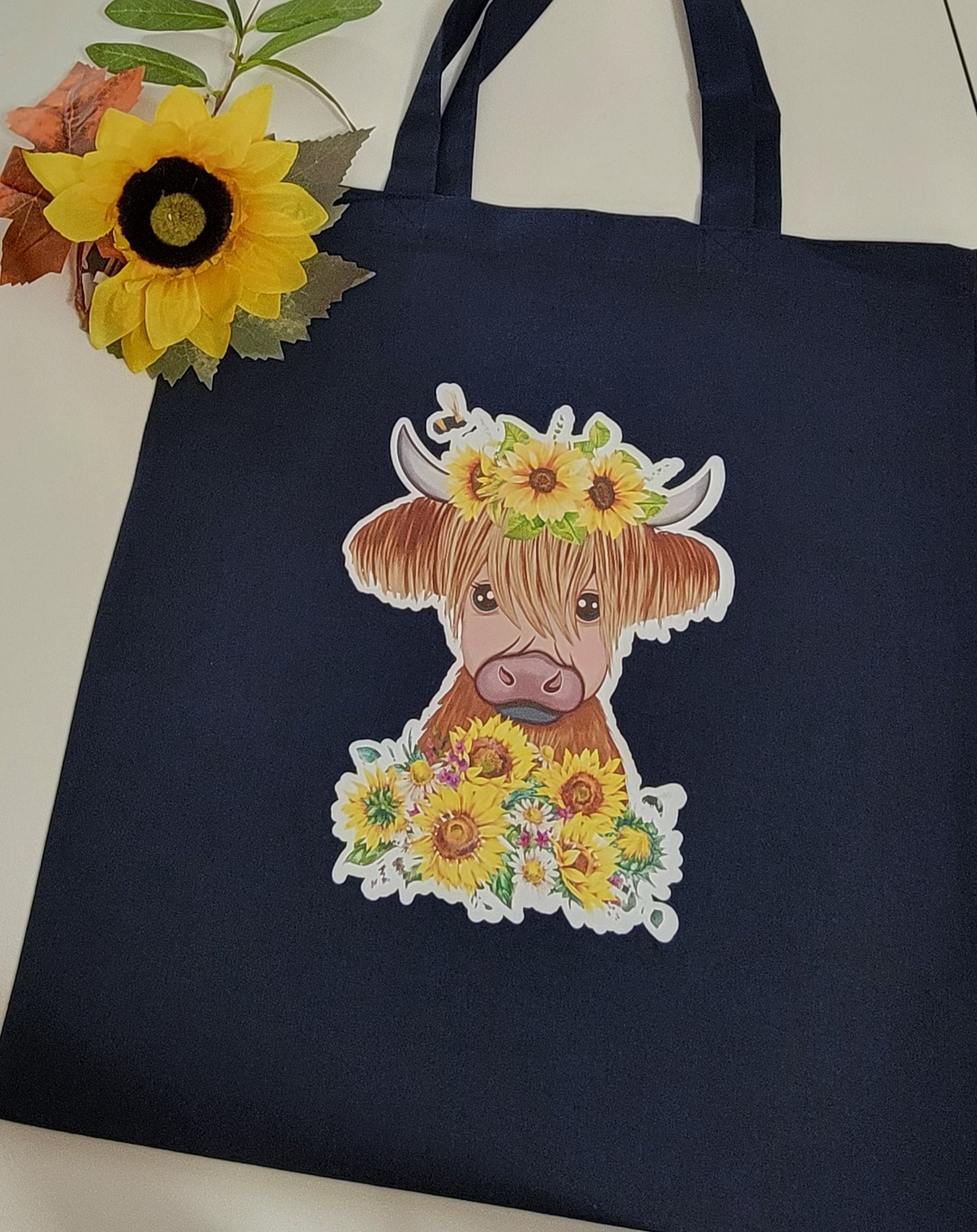 Highland Cattle - Black Country Craft Barn Tote Bag (#1300)