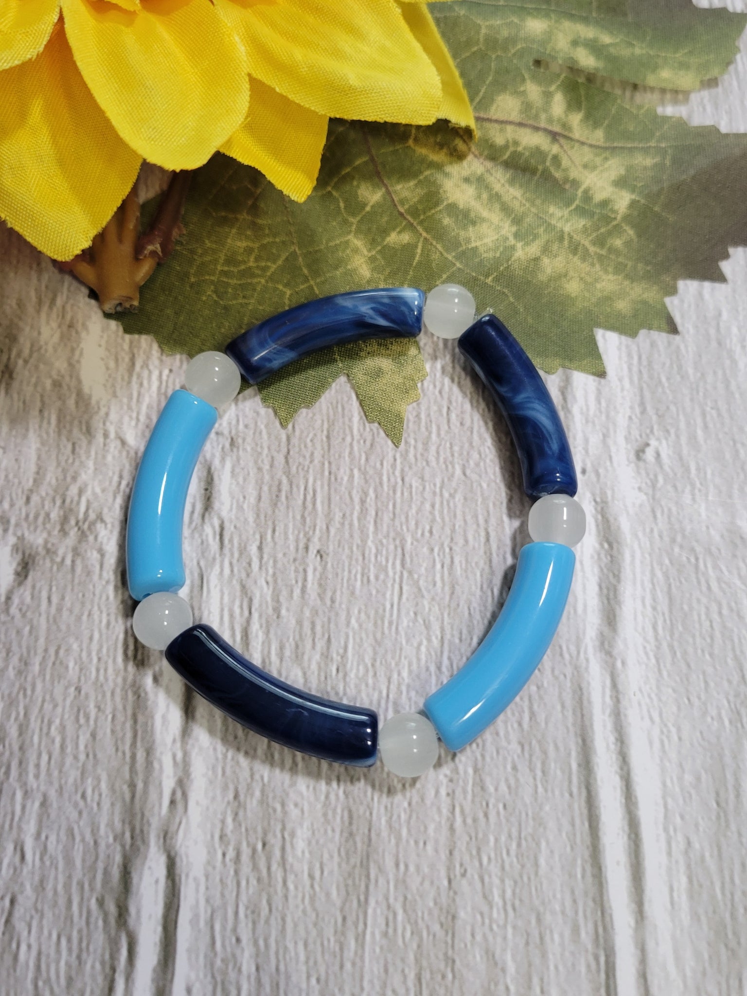 Bar Stretch - Blue Country Craft Barn Bracelet (#328)