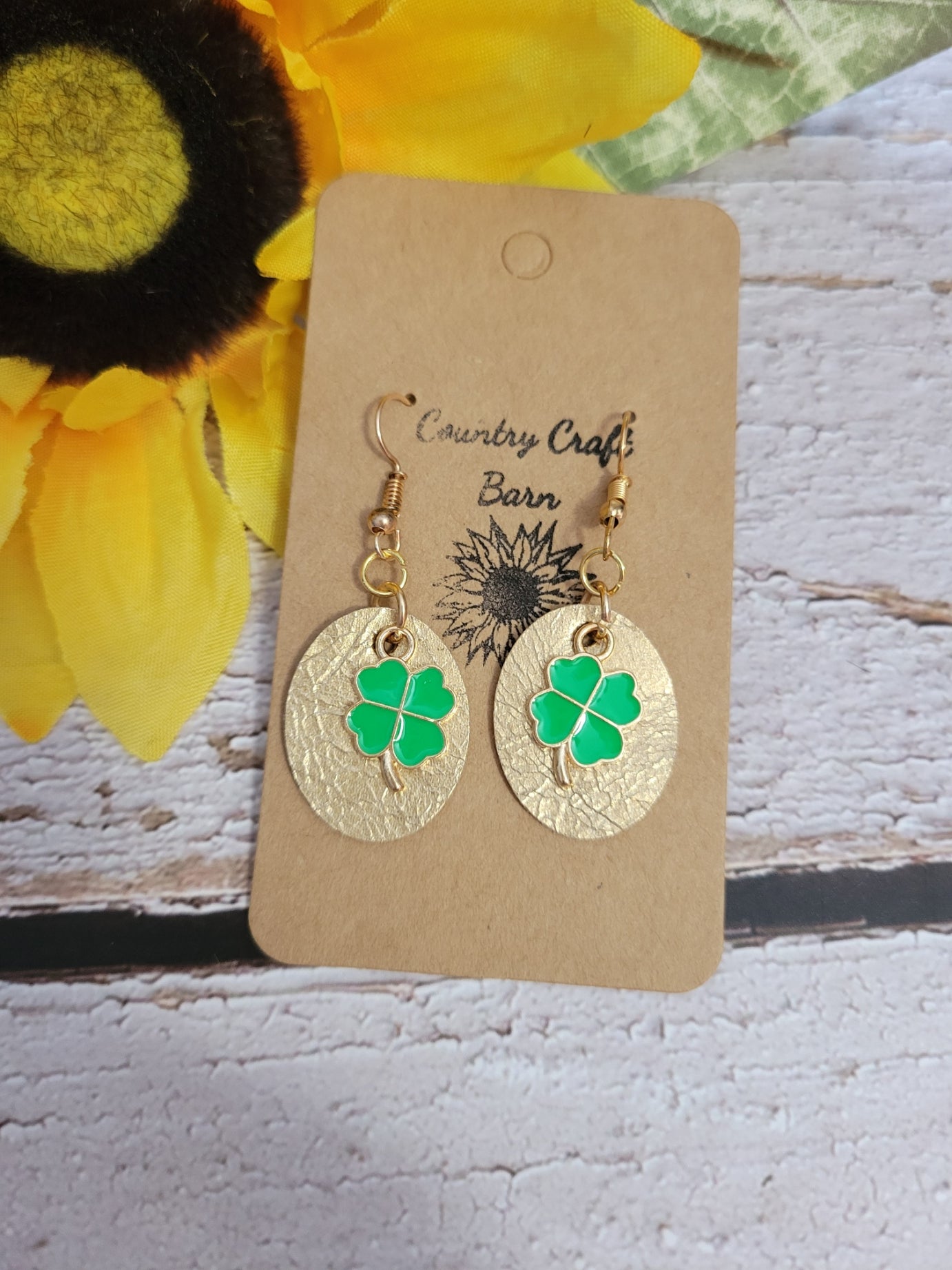 Luck of the Irish -  Light Green - Country Craft Barn Earrings (#094)