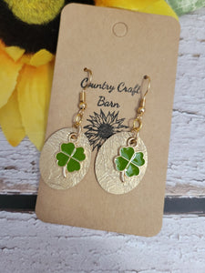 Luck of the Irish - Green - Country Craft Barn Earrings (#093)