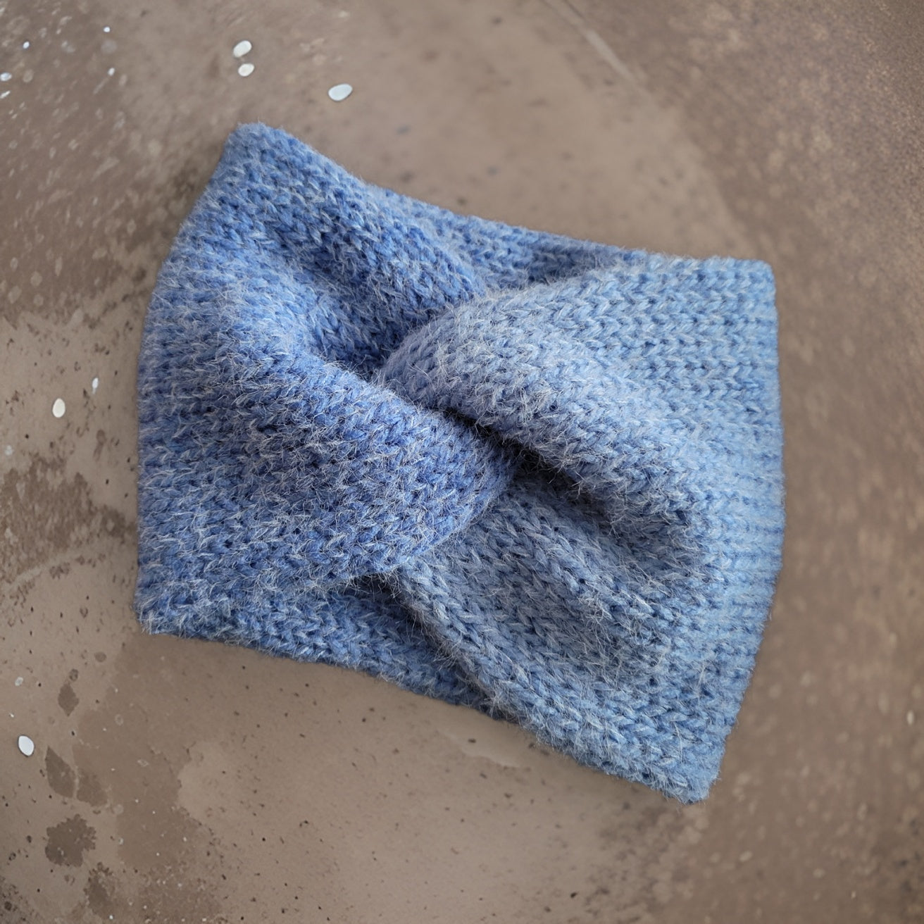 Cross Knit Headband/Ear Warmer - Ice Blue Country Craft Barn (KB-923)