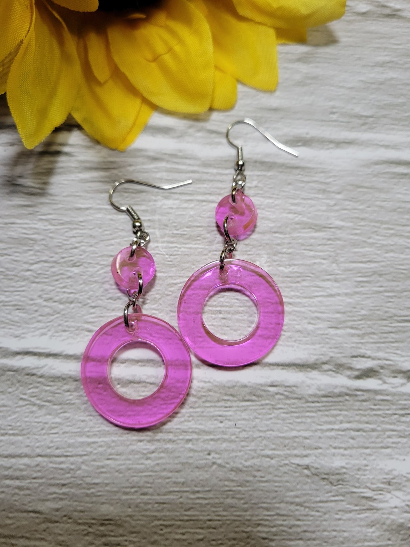 Feeling Loopy Pink  - Country Craft Barn Earrings (#107)